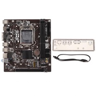 Usihere Mining Motherboard  LGA 1155 VGA HD Output PC PCIE X16 100M Netword Card for Desktop