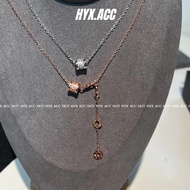 Women's Necklace Rose Gold Zircon Necklace Simple and Elegant Necklace