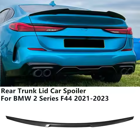 Rear Trunk Lid Car Spoiler For 21-23 BMW 2 Series F44 Glossy Black ABS Plastic Material Accessories
