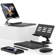 2023 new rotating keyboard stand for cell phones / ipad, Samsung Galaxy Fold5 4 3 2 case, portable cell phone keyboard, mobile office, business