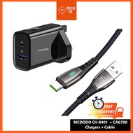 [ READY STOCK ] MCDODO CH-8401 20W PD Fast Charge Charger UK Plug For Android & Iphone
