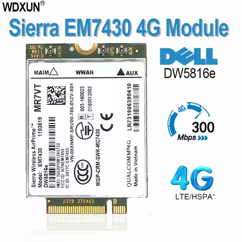 EM7430 for dell DW5816e em7430 FDD/TDD-LTE 4g For Lenovo Thinkpad X270 X1 5th GeraçãoX1 YOGA Tablet 
