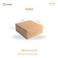 (ISI 15 PCS) Dus Nasi Kotak/Box Cathering/Kotak Makan Nasi Kraft Tebal Premium - Tokodus Bandung