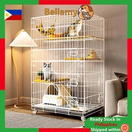 Foldable Cat Cage Large Platform With Wheels 2/3/4 Level Indoor Cat House For Many Cats