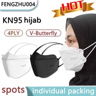 Adult Headloop 4PLY 50pcs MASK Hijab Easycare Headloop Mask KF94 Korean medical headloop Mask Kn95 headloop BFE95% hijab