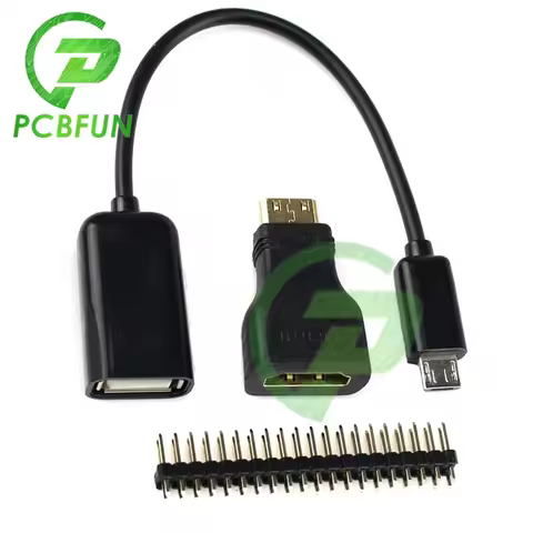 3 in1 for Raspberry Pi Zero Adapter Kit Mini adapter+Micro USB to USB Female OTG Cable+20pin Male GP