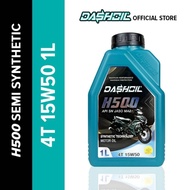 DASHOIL H500 SEMI SYNTHETIC 15W50 1LITER 4T ENGINE OIL MINYAK HITAM MOTOR LC135 Y15 Y16 WAVE DASH SR