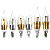 8. Energy-Saving Pull Tail Bulb E27E14 Gypsophila LED Candle Light White Warm Light Crystal Pointed 