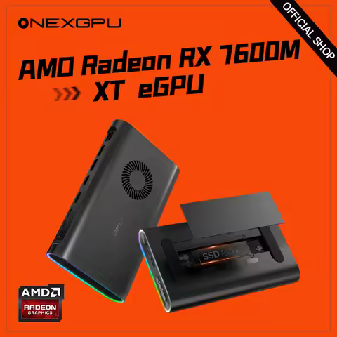 OneXPlayer Onexgpu AMD Radeon RX 7600M XT Mobile Graphics Oculink Graphics Card Expansion Dock 8GB G