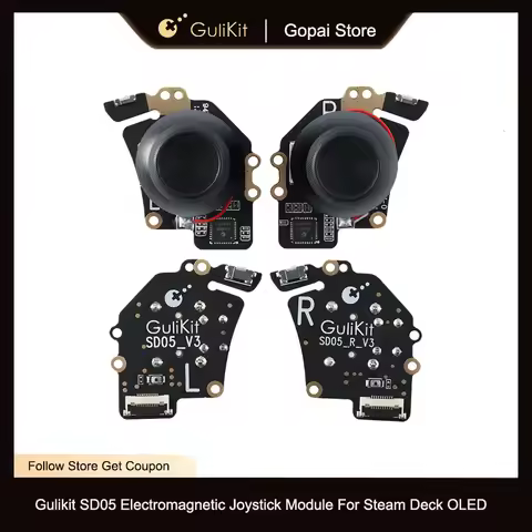 Gulikit SD05 Electromagnetic Joystick Module for Steam Deck OLED Joystick No Drifting Joystick Desig
