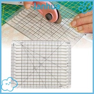 LANHUA Quilt Cutting Template, Transparent 5 in 1 Quilt Cut Ruler Template, Universal Squared 6inch 