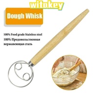 WITAKEY Stainless Steel Coil Whisk Stainless Steel Kitchenware Flour Mixer Flour Beater Flour Mixer