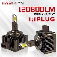 CAROLYN 100W D1S LED Car Headlights HID Bulbs D3S D2S D4S D5S D8S D1R D3R 6500K Auto Lamp 1:1 Plug&P