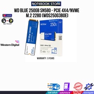 WD BLUE 250GB SN580 - PCIe 4x4/NVMe M.2 2280 WDS250G3B0E/ประกัน 5 YEARS