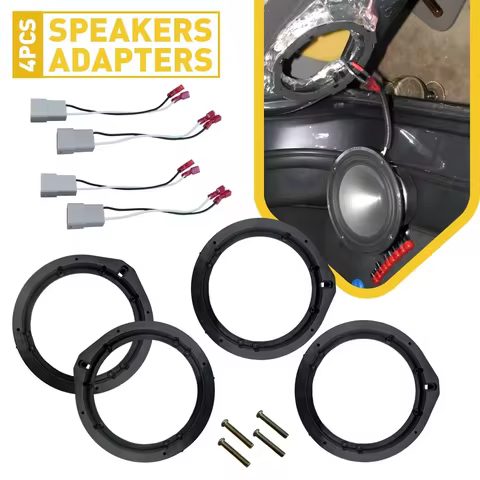 6.5 Inch Speaker Plate Transparent Insulating Car Speaker Adapter Door Speaker Adapter Time-Saving F