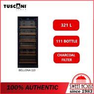 Tuscani Wine Chiller Cellar (321L) 111-Bottles Wooden Shelves Wine Cellar TSC Bellona 110