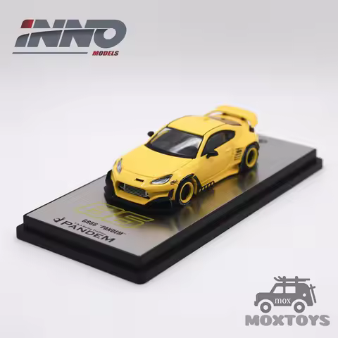 INNO64 1:64 GR86 PANDEM Yellow Diecast Model Car IN64-GR86P-YELLOW