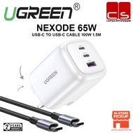 UGREEN Nexode 65W USB C GaN Foldable Charger-3 Ports Wall Charger