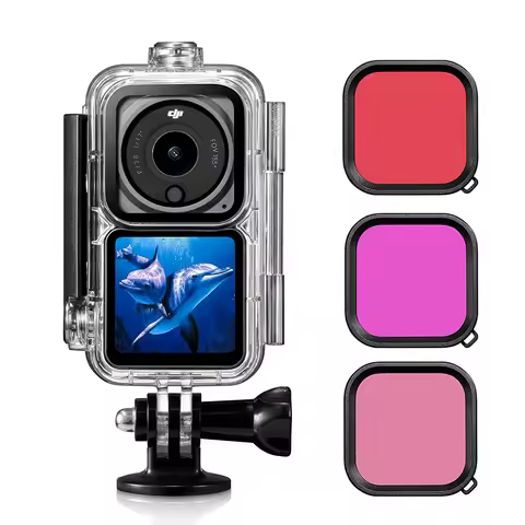 Waterproof Housing Case for DJI Action 2 Diving Protective Shell Underwater Dive Cover for DJI Actio