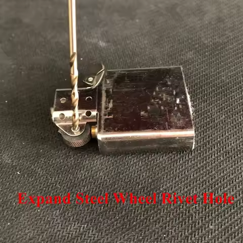 Expand Steel Wheel Rivet's Hole Dredge Flint Tube Convenient Multifunction Drill For Zippo Gas Light