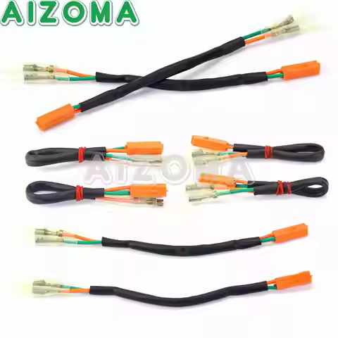For Honda CBR VTR VT Shadow Kawasaki NINJA ZX ZR Z Turn Signal Indicator Blinker Wire Adapter Connec