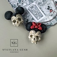 The mouse pendant, Mouse Skull Brooch, Mickey