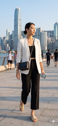 H&M Light Beige Tailored Linen Blazer Ruched Sleeve Size S M Theory Club Monaco Reiss Style 亞麻 西裝外套 