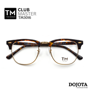 กรอบแว่นวินเทจ ทรง Club Master แบรนด์ Toni Morgan รุ่น TM3016 สีกระ/ทอง