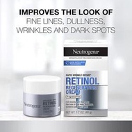 露得清法國Rapid Wrinkle Repair Retinol A醇無香再生精華霜2024年空運Neutrogena