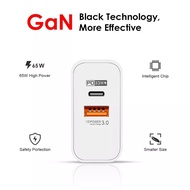 GaN 65W QC 3.0 PD 33w Fast Charging 2 Port Charger Head 65W