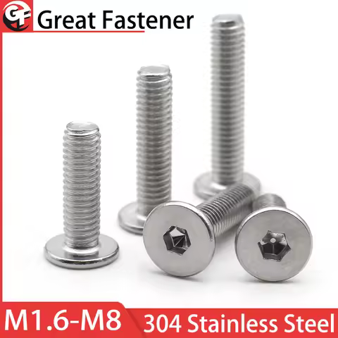 10pcs M1.6 M2 M2.5 M3 M4 M5 M6 M8 CM 304 Stainless Steel Hex Socket Hexagon Ultra Thin Super Flat Wa