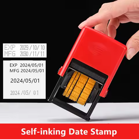 Self-inking Date Stamp MFG/EXP Date Adjustable For Factory Manufacture Supermarket Store Office Scho