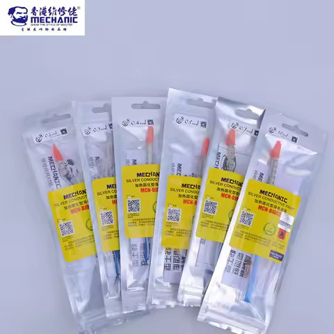 MECHANIC 0.2 0.3 0.4 0.5 0.7 1.0ML 100g Silver Conductive Glue Wire Electrically Paste Adhesive Pain