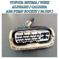SOCKET CONNECTOR ABS PUMP TOYOTA ALPHARD ESTIMA CALDINA WISH SOCKET CONNECTOR ABS PUMP