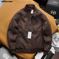 Áo khoác da lộn chần bông Heboz 3M áo lạnh trơn dành cho nam cao cấp - 00002622