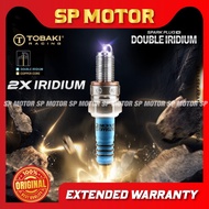 TOBAKI RACING Spark Plug DOUBLE Iridium Y15ZR/Y16ZR/LC135/NVX155/NMAX/EX5/KRISS/Y100/Y110/KR150/RXZ
