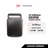 CC BLACK PLASTIC ACETAL BUCKLE HEAD - RETAIL