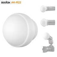 Godox AK-R22 Collapsible Silicone Photography Diffuser Dome for V1 Series Flashes AD100PRO AD200PRO 