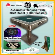 [INSTOCK, SAME/NEXT DAY DELIVERY] Automatic Mahjong Table, Auto Mahjong Table Roller Coaster, Automatic Roller Coaster Mahjong Table, Electronic Foldable Mahjong Table Automatic with Wheels