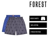 Forest Seluar Dalam Lelaki | (2 Pcs) Forest X Marvel Mens Woven Cotton Boxer Underwear-AUD0016X