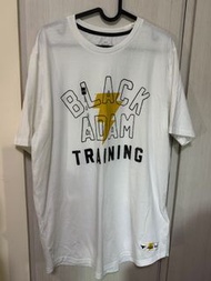 UA UNDER ARMOUR USA Tee training  large L size T shirt black Adam DC marvel the rock project camp