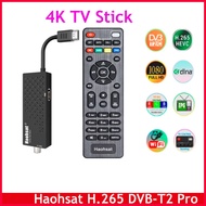 Haohsat Europe Italy HEVC DVB-T2Pro TV Stick 4K Digital Terrestrial Decoder DVB T2 Tv Tuner H.265 Set-Top Box DVB C T2 TV Stick Henyi