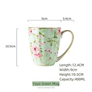 Omk kiểu Pháp cốc sứ mịn 400ml gốm cốc cà phê