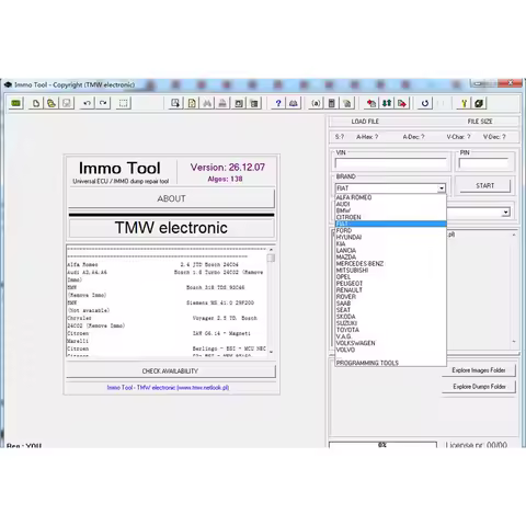 ECU Immo Tool V26.12.2007 26 Repair Software Immobilizer Software + Unlocked Keygen Nitro Obd2