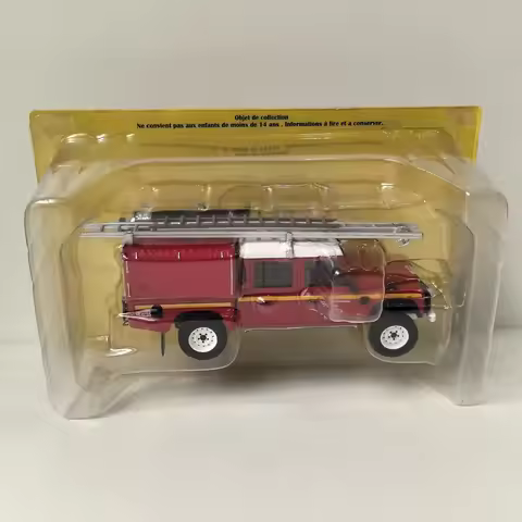 Diecast IXO 1/43 Scale Land Rover Fire Truck 130 T4 Alloy Car Model