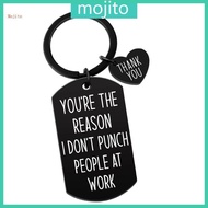 Mojito Funny Bosses  Keychain for Coworker Employee Stainless Steel Appreciation Present
