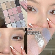 Herorange 16 Colors Eyeshadow Palette Smoky Grey-Cream Blush For Use