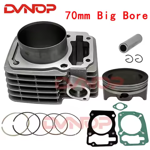 70mm big bore Motorcycle Cylinder Kit For Honda XR150 CBF150 Upgrade CBF185 CBF200 XR200 Modified En