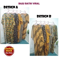 Ready Stock💥 Baju Tidur Kain Batik Viral/Dress Batik Kaftan Kelawar FREE SIZE