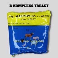 Vitamin B Komplek Complex Kompleks USFA 1000 Tablet Butir Ayam Babi Kambing Domba Itik Sapi